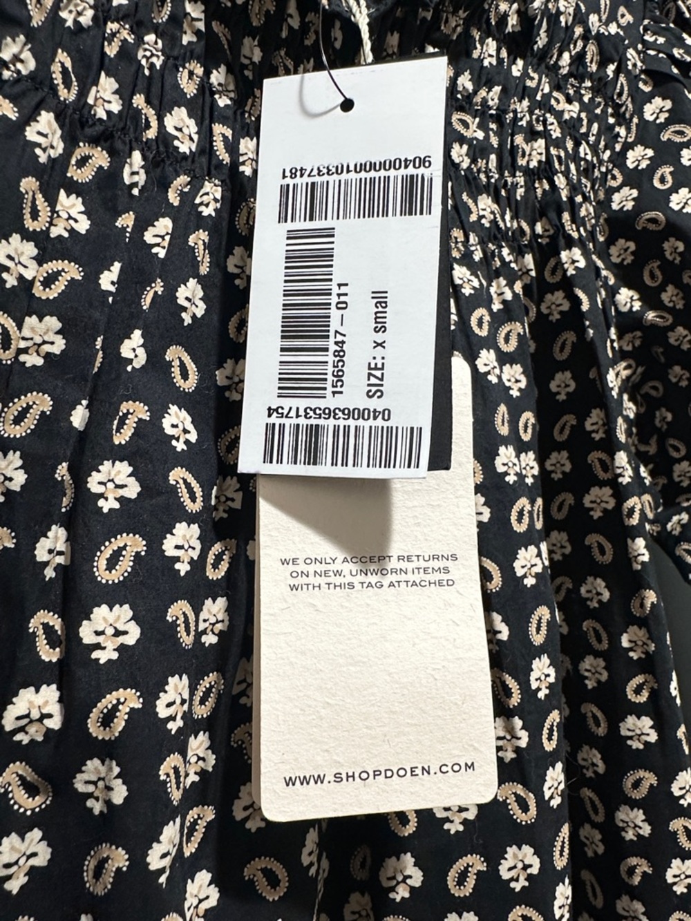Doen Sabia Noir Countryside Paisley Dress - Picture 4 of 13